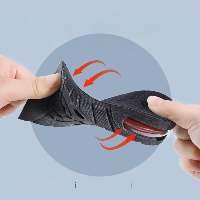 Sisemine kõrgendatud sisetald meestele ja naistele Nähtamatu spordiala pehme põhi Mugav lööke neelav õhkpadi Kõrgendav matt Täispadi Superpehme kõrgendav sisetald