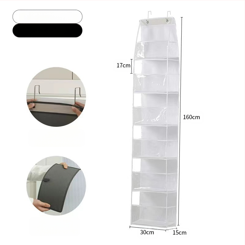 Uksekottide hoiustamine Riputatav kott Mänguasjade riputatav hoiustamine Riputatav kott Kosmeetika Tolmukindel hoiustamine Viimistlus