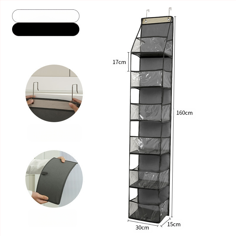 Uksekottide hoiustamine Riputatav kott Mänguasjade riputatav hoiustamine Riputatav kott Kosmeetika Tolmukindel hoiustamine Viimistlus