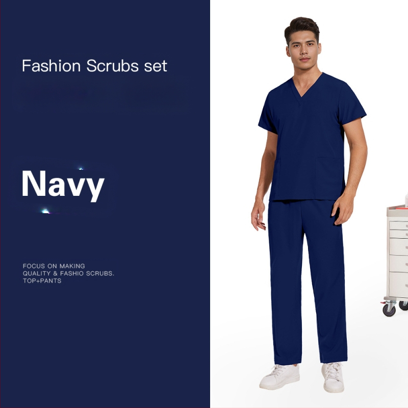 Meeste ja naiste samad elastsed kiiresti kuivavad õhukesed lihtsad sirged püksid ilusalongi hambakliiniku tööriided käsitsi pestavad riided