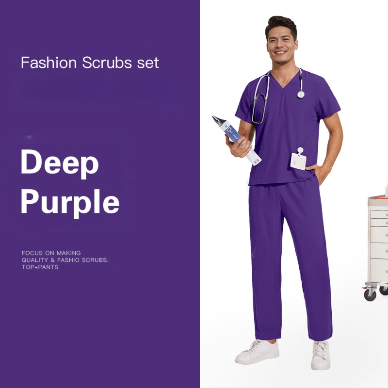 Meeste ja naiste samad elastsed kiiresti kuivavad õhukesed lihtsad sirged püksid ilusalongi hambakliiniku tööriided käsitsi pestavad riided