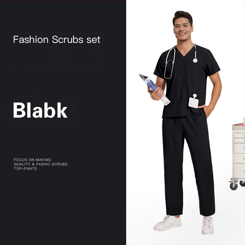 Meeste ja naiste samad elastsed kiiresti kuivavad õhukesed lihtsad sirged püksid ilusalongi hambakliiniku tööriided käsitsi pestavad riided