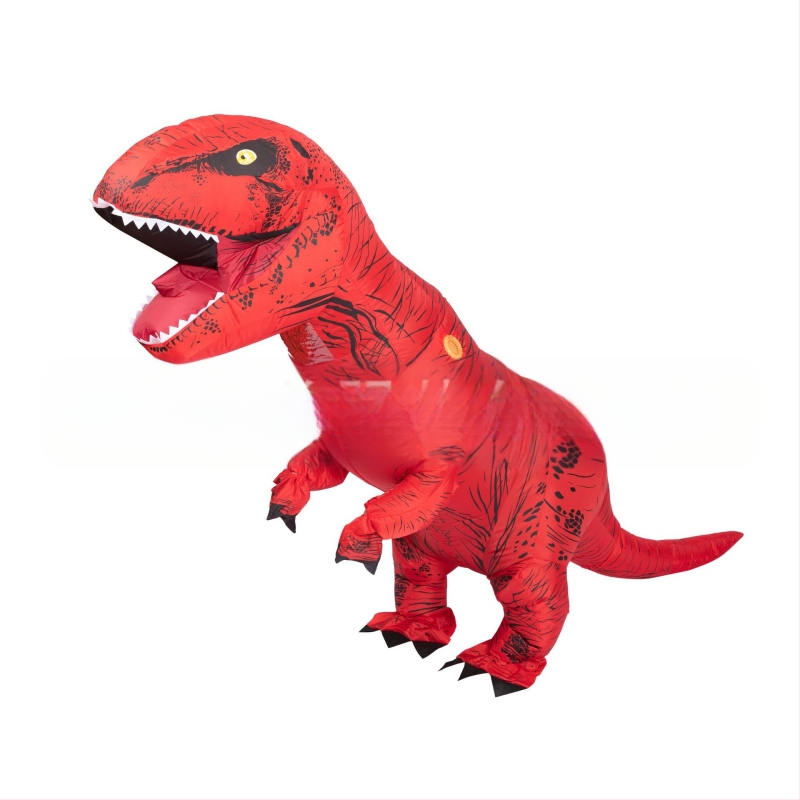 Helovīna T-Rex reālistiski smieklīgi dinozauru piepūšamie apģērbi svētku ballīte smieklīga šova dinozauru apģērbu kleita