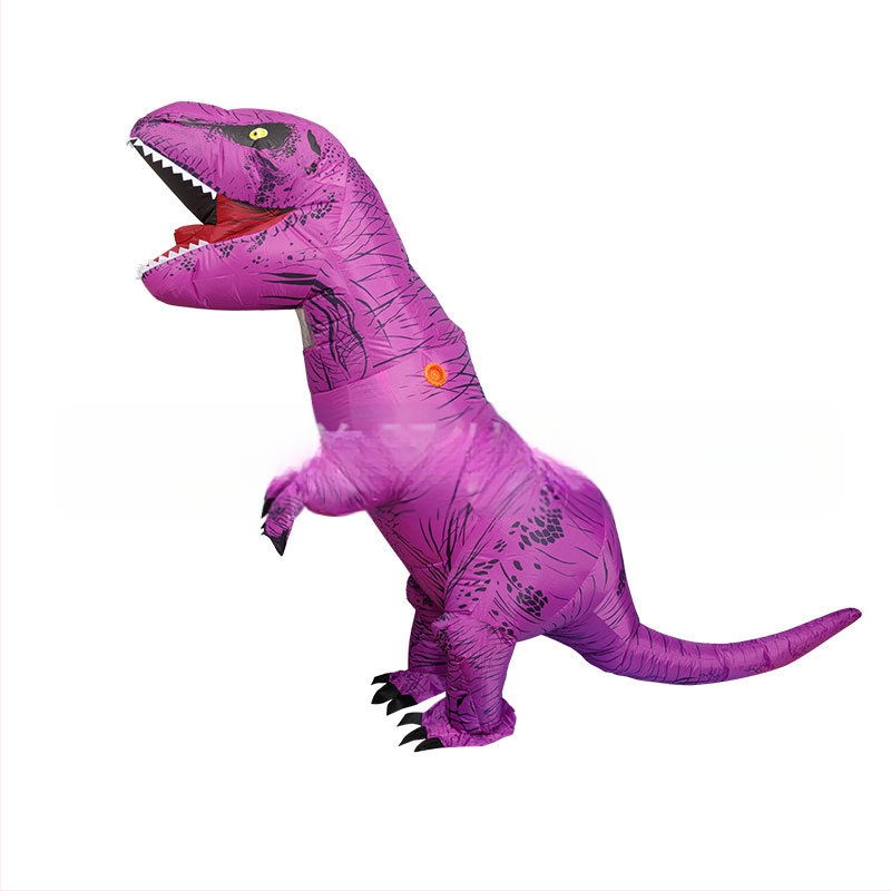 Helovīna T-Rex reālistiski smieklīgi dinozauru piepūšamie apģērbi svētku ballīte smieklīga šova dinozauru apģērbu kleita