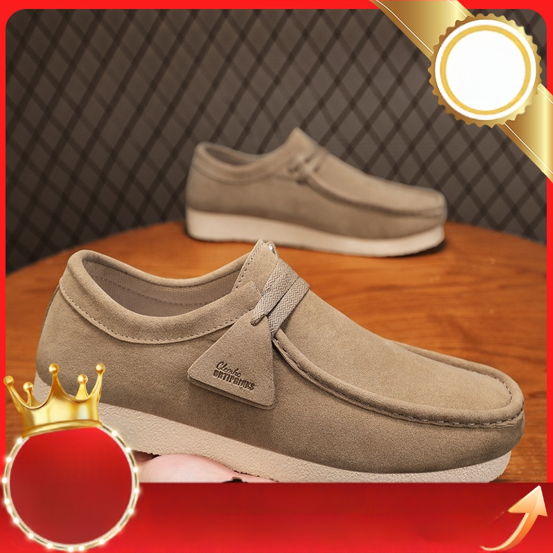 Férfi cipők 2025 Új tavaszi divatos, minden mérkőzéshez megfelelő retro brit bőr vízálló férfi alkalmi bebújós mokaszinok