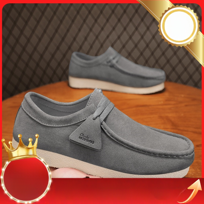 Férfi cipők 2025 Új tavaszi divatos, minden mérkőzéshez megfelelő retro brit bőr vízálló férfi alkalmi bebújós mokaszinok