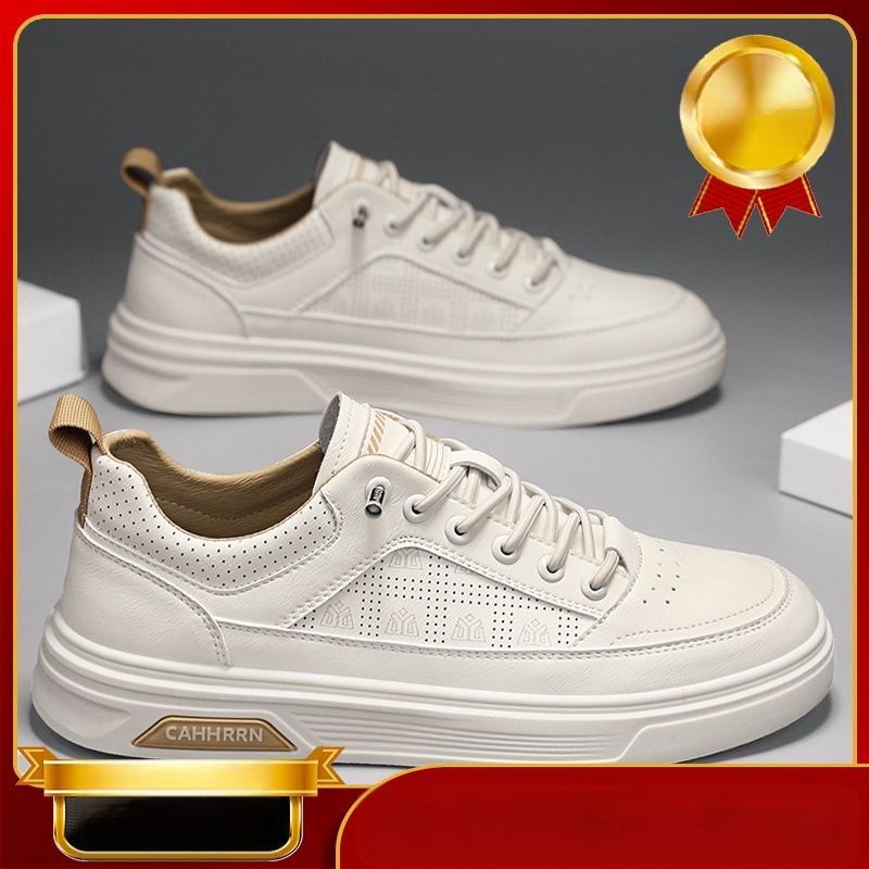 Férfi cipők 2025 Új férfi lusta fűzőmentes alkalmi deszkás cipő megnövelt puha talpú sportcipő tinédzser fehér cipő