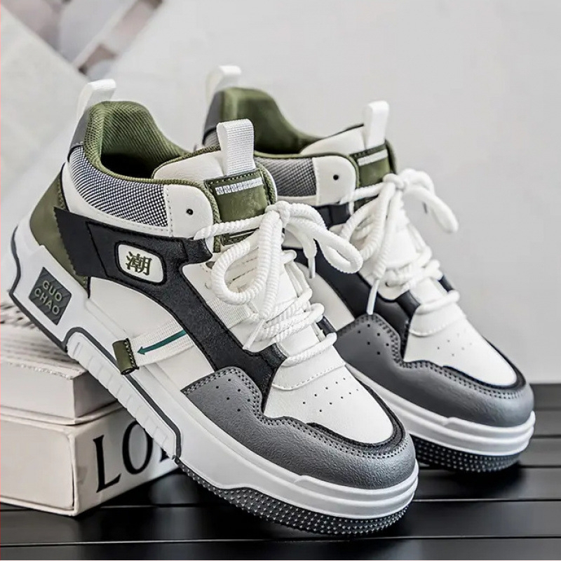 Magas szárú férfi cipő, téli, niche dizájn, Joker alkalmi cipő, ifjúsági, diák, sportcipő, vastag talpú, Xu Heng 6 évszak
