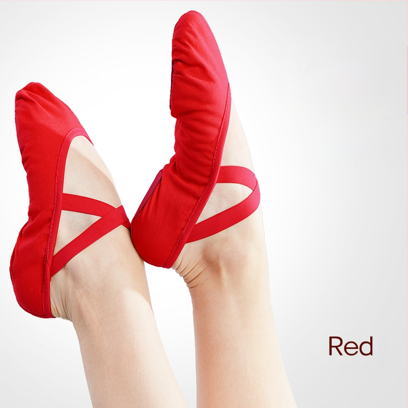 Šokių bateliai moterims minkštu padu, sportiniai bateliai be raištelių, tamprūs, vaikiški moteriški jogos bateliai, kūno formos kiniški šokių bateliai, katės letenėlės formos bateliai