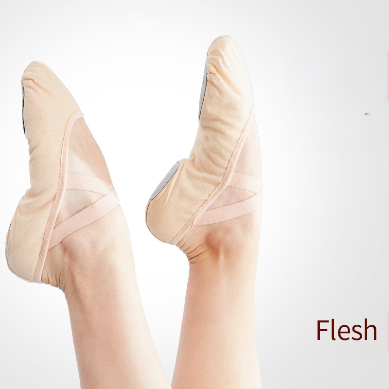 Šokių bateliai moterims minkštu padu, sportiniai bateliai be raištelių, tamprūs, vaikiški moteriški jogos bateliai, kūno formos kiniški šokių bateliai, katės letenėlės formos bateliai