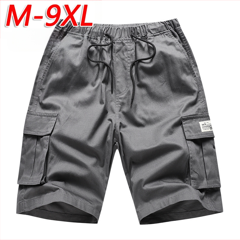 Pantaloni scurți cargo de dimensiuni mari pentru bărbați, îmbrăcăminte exterioară de camuflaj, sport, pantaloni casual cu cinci puncte, japonezi, coreeni și americani