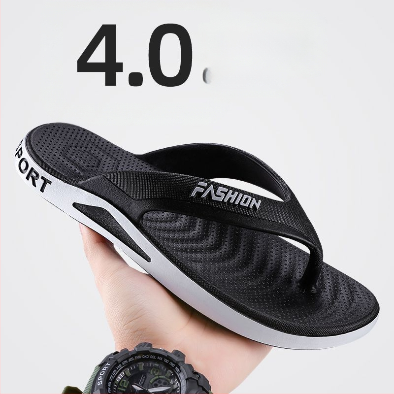 Čības Vīriešu vasaras biezas zoles pretslīdes iešļūcenes Vīriešu supermīkstas virsdrēbes Mājas vannas istaba Nodilumizturīgas vasaras sandales