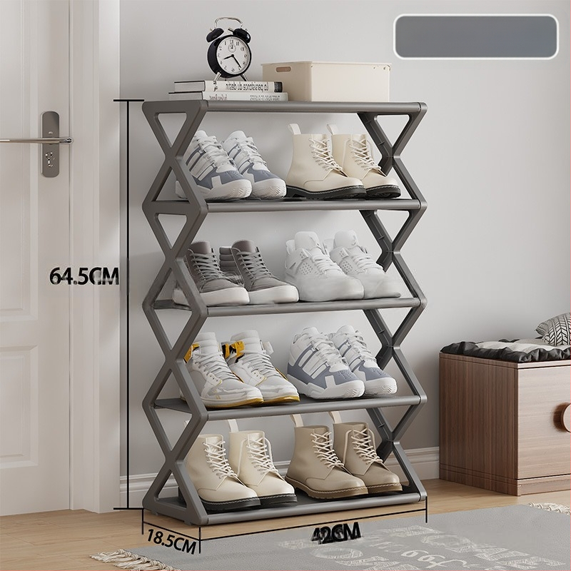 Paprasta, moderni, dulkėms atspari batų lentyna, daugiasluoksnė, paprasto surinkimo, sulankstoma batų lentyna