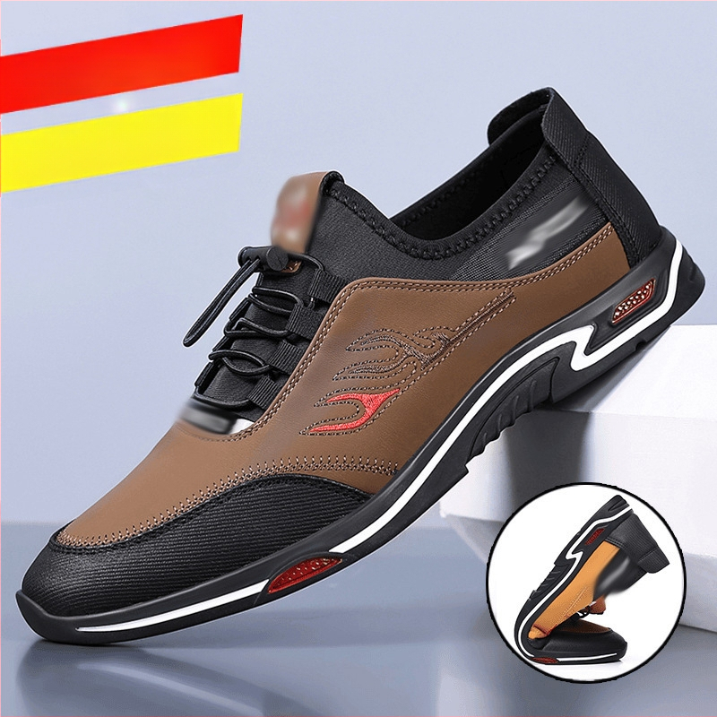 Ανδρικά Παπούτσια 2025 Νέα Ανδρικά Casual Δερμάτινα Παπούτσια Βρετανικά Slip-on Παπούτσια Ανδρικά Παπούτσια Μπαμπά Παπούτσια από Μαλακό Δερμάτινο Παπούτσι