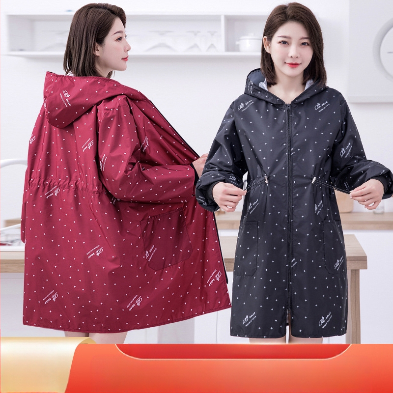 Kodumajapidamises kasutatav köögipõll pikkade varrukatega naiste köögi veekindel vööümbris internetikuulsuste õlikindel saastumisvastane tõmblukuga põll