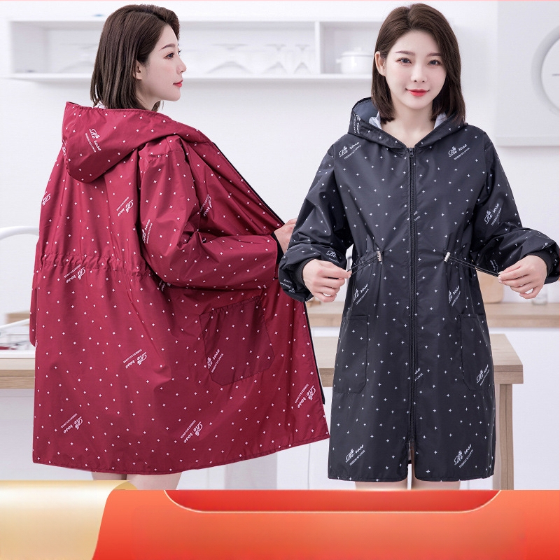 Kodumajapidamises kasutatav köögipõll pikkade varrukatega naiste köögi veekindel vööümbris internetikuulsuste õlikindel saastumisvastane tõmblukuga põll