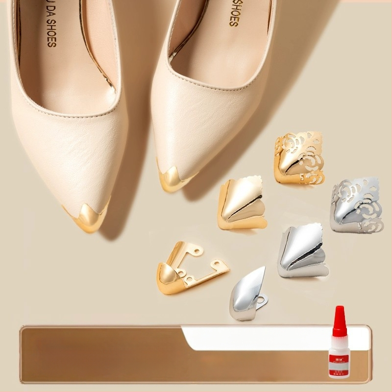 Pirštų apsauga, Pirštų apsauga, Spyrių nepraleidžiantis batų galiukas, Odinis batų galiukų užvalkalas, Aukštakulnių taisymas, Smailių pirštų krepšys, Metalinis pirštų galvos artefaktas