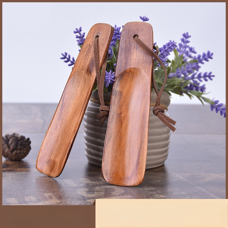 Laisk kingatõmbaja 15,5 cm puidust kingatõmbaja lehmanahast köiega majapidamiskingatõmbaja kingatõstja kingatarvikud laser