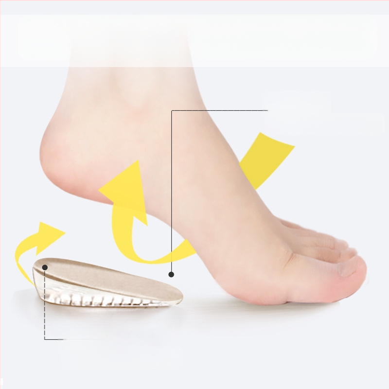 Naiste sisemine kõrgendav sisetald, nähtamatu padi saabastele, spetsiaalne vabaajajalatsite jaoks, deodorantne, hingav ja mugav, meeste silikoonist poolpadi, mis ei väsita jalgu