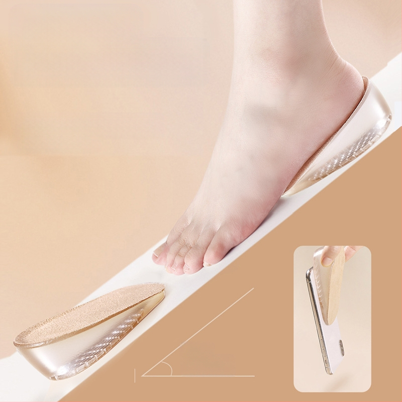 Naiste sisemine kõrgendav sisetald, nähtamatu padi saabastele, spetsiaalne vabaajajalatsite jaoks, deodorantne, hingav ja mugav, meeste silikoonist poolpadi, mis ei väsita jalgu