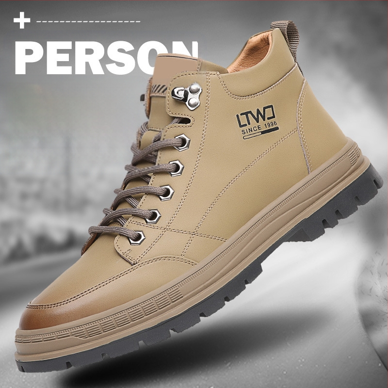 Pánske pracovné topánky Martin, jeseň a zima 2022, nová módna značka, ležérne kožené topánky strednej kategórie, pánske kožené topánky v britskom štýle