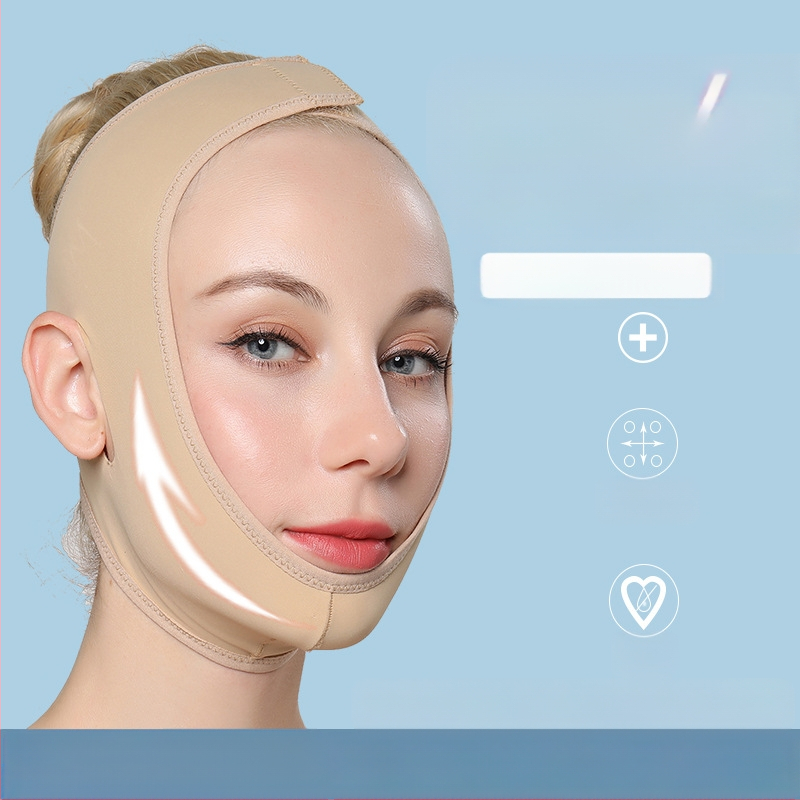 Лицева резба с конец, следоперативна липосукция, маска за лице с V-образна форма, двойна брадичка, превръзка за сън, липосукция, стягаща микро магазин