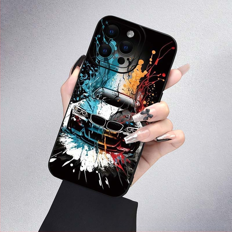 Tintes šļakatu maciņš Apple 14ProMax/15/16 personībai iPhone13/12/11 silikona aizsargvāciņš 78