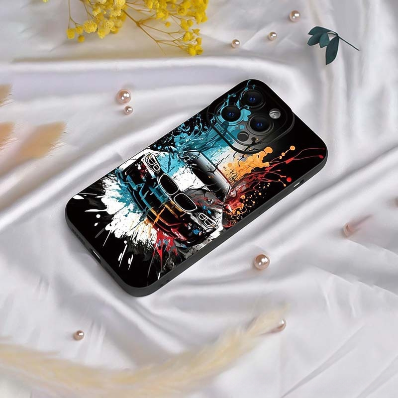 Tintes šļakatu maciņš Apple 14ProMax/15/16 personībai iPhone13/12/11 silikona aizsargvāciņš 78