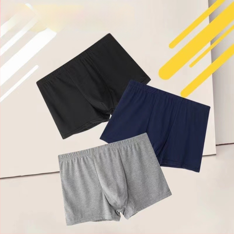 Meeste puuvillased aluspesu lahtised pluss-suuruses bokserid, hingavad bokserid, keskmise vöökohaga puuvillased lühikesed püksid hulgimüügist