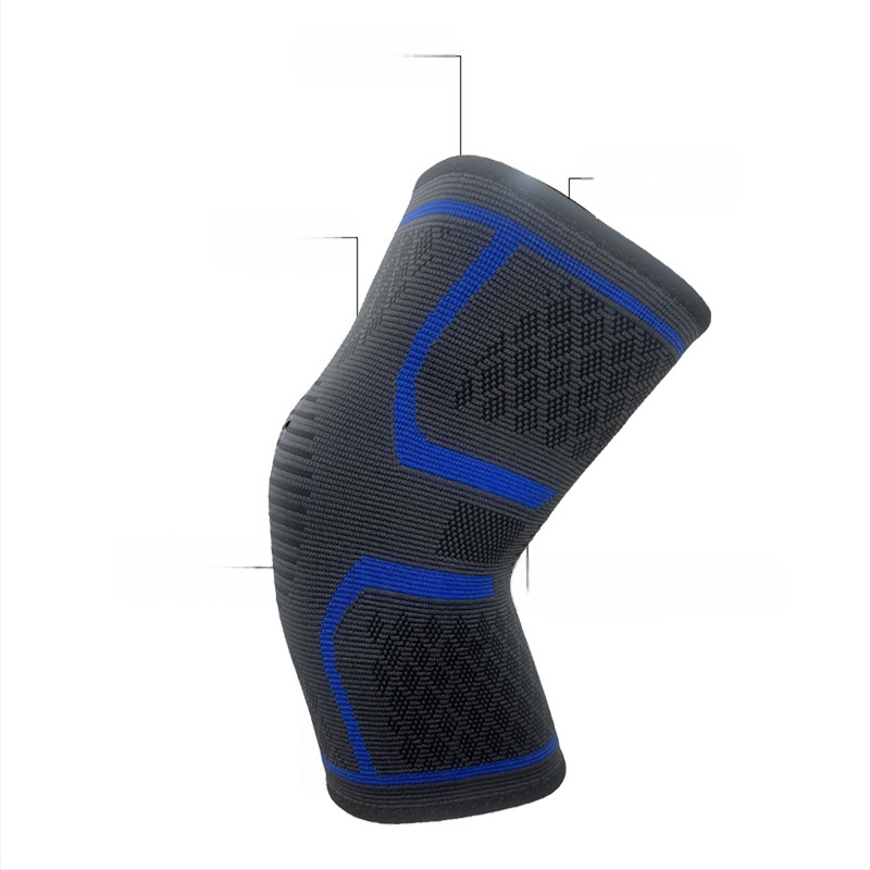 Chránič kolien s tlakovým popruhom, navíjanie, basketbal, beh, fitness, jazda na koni, pletený, športový, stlačený, priedušný