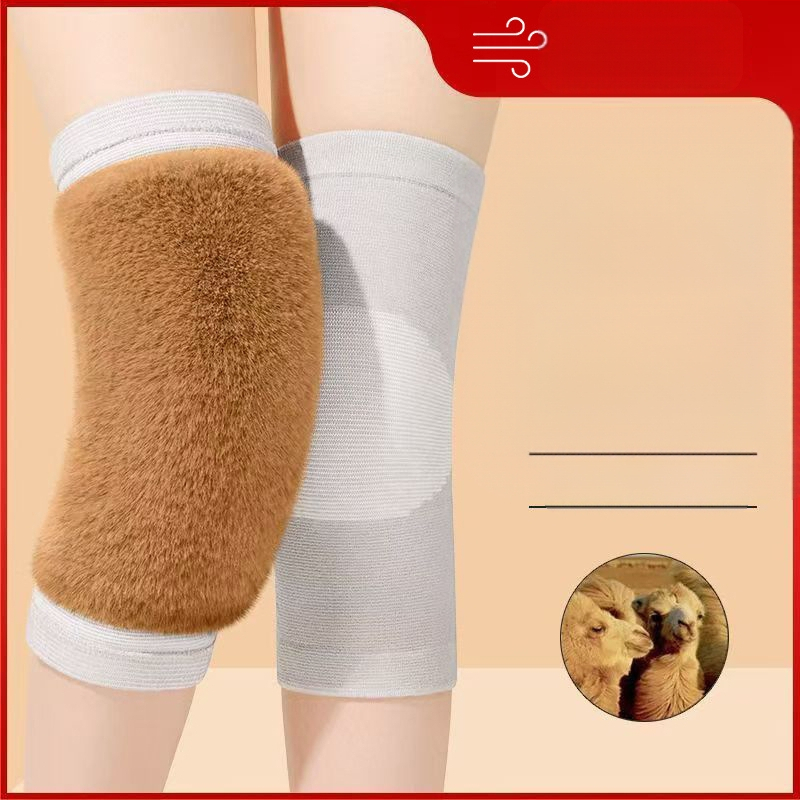Jesenné a zimné teplé návleky na kolená z ťavej srsti s flísovou podšívkou, zahustené, odolné voči chladu, teplé kolenné kĺby, staré a studené nohy, cyklistika pre mužov a ženy