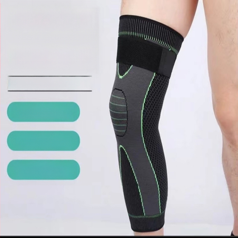 Dlhé fleecové teplé chrániče kolien pre mužov a ženy, staré studené nohy, protišmykové chrániče kolien, veľkoobchod s dlhými nylonovými popruhmi, chrániče kolien z paliny