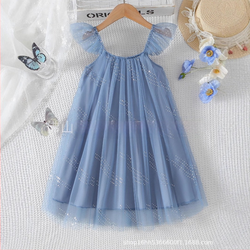 2024. aasta piiriülene uus stiil väikestele ja keskmise suurusega lastele ja tüdrukutele. Giros unistav litritega tüllkleit Amazon Independent Stationist.