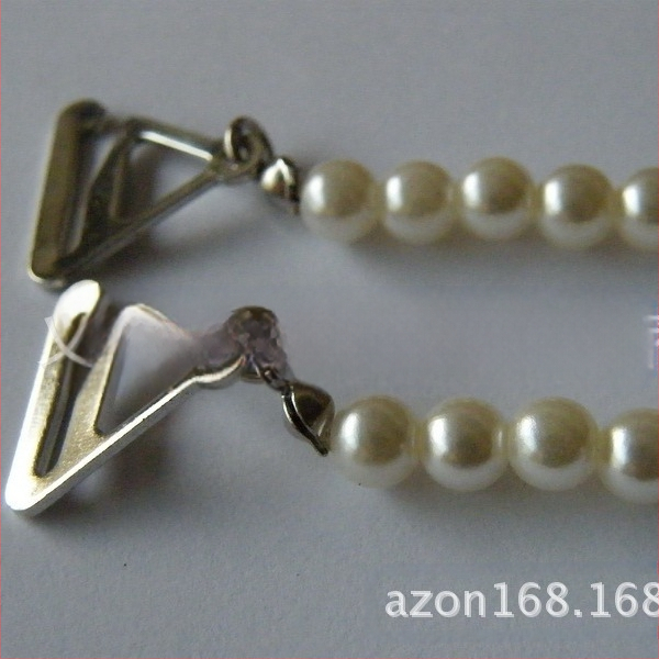 [Tiesiai iš gamintojo] Tarptautinis karšto pardavimo dirbtinių perlų „pasidaryk pats“ karoliukų metalinių liemenėlių petnešėlių ir „Intimates“ liemenėlių petnešėlių didmeninė prekyba