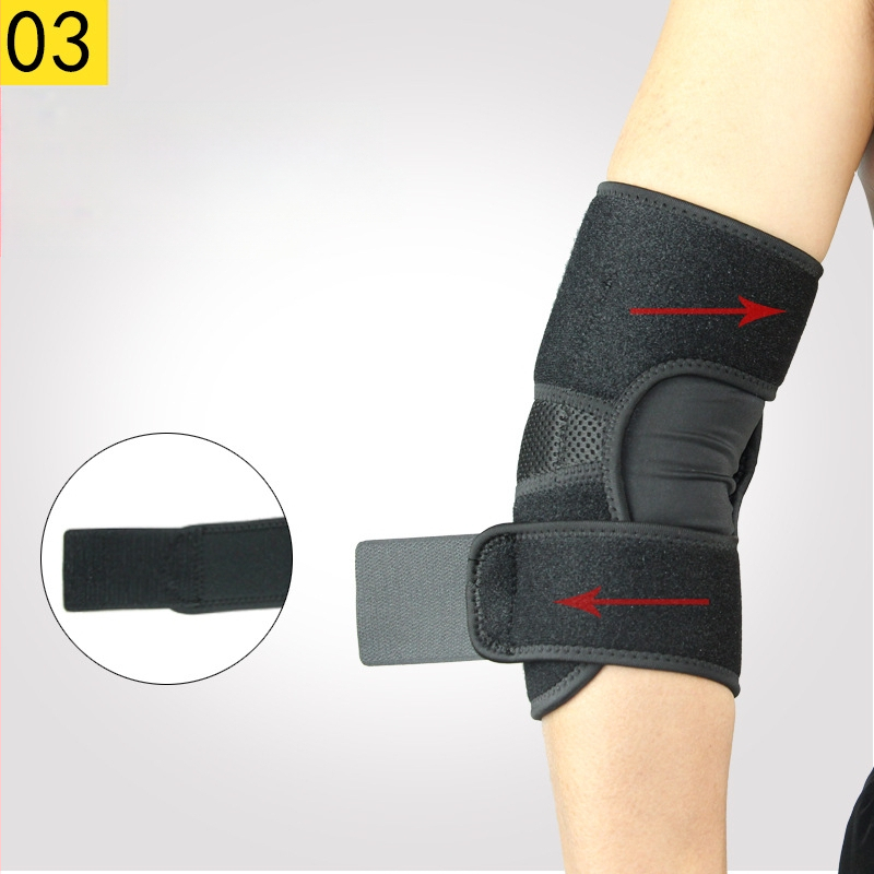 Reguleeritav küünarnukikaitse Meeste liigese nikastus Tennise küünarnukikaitse Naiste spordikaitse Sulgpalli korvpalli ratsutamine Hingav küünarnukikaitse