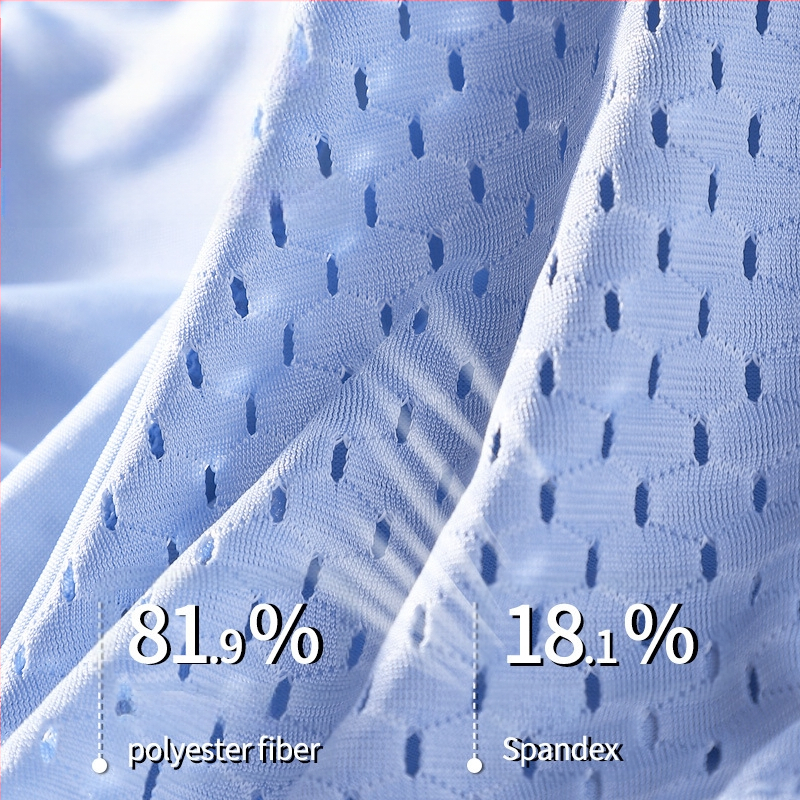 Vīriešu apakšveļas sieta bezšuvju antibakteriālas bokseršorti no Ice Silk auduma, elpojoši, pavasara un vasaras bokseršorti, kurus var nosūtīt jūsu vārdā.