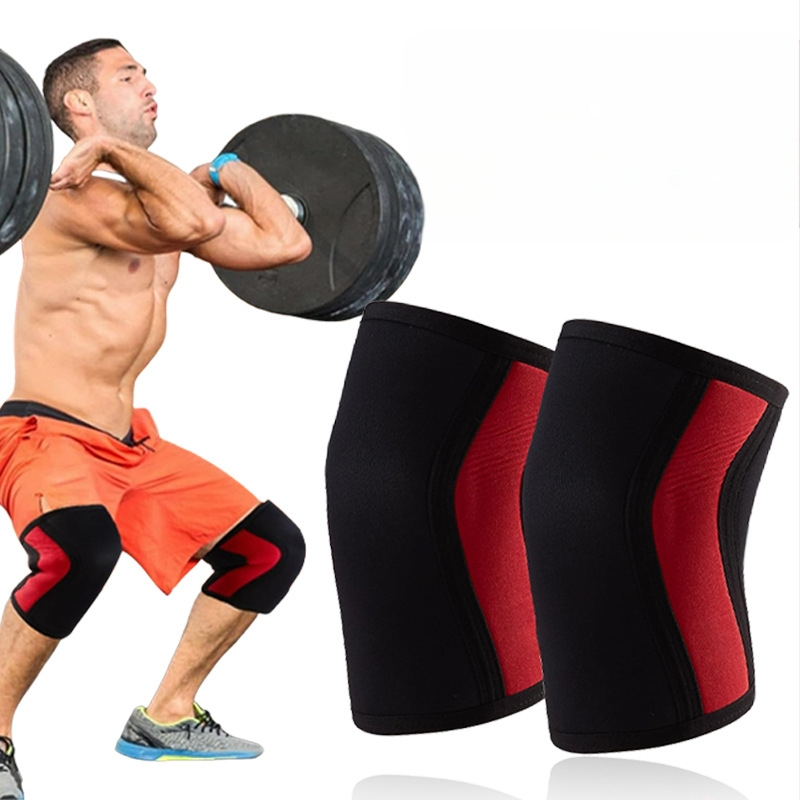 7mm chrániče kolien Hercules, zahustený materiál SCR na potápanie, drep, vzpieranie, športové chrániče kolien, neoprénové