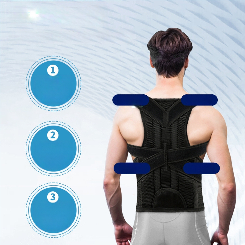Suaugusiems vyrams ir moterims atvira krūtinė, gražus nugaros korekcijos diržas, laikysenos korekcija, prevencija, kupros reguliuojamas nugaros treniravimas, tempimas, atviri pečiai