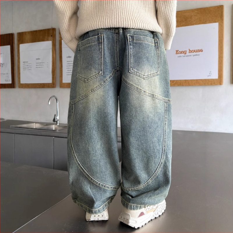 Poiste teksad kevad ja sügis 2025 uued saabumised Zhongda laste kevadrõivaste padjaga trendikad kevadised vabaajapüksid poistele