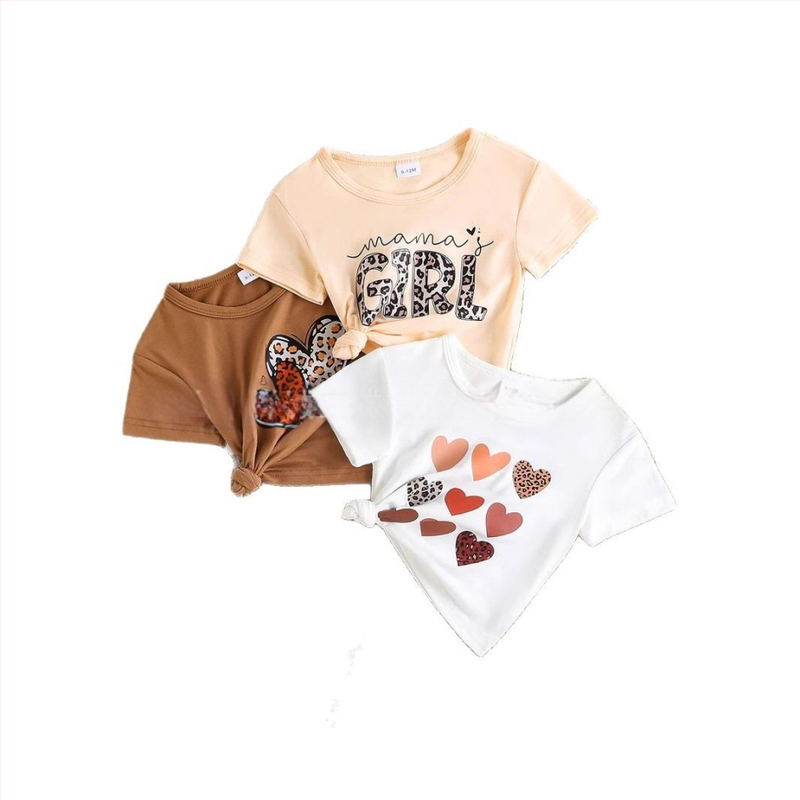 2025 Cezhraničný európsky a americký zahraničný obchod s potlačou listov, tričko s krátkym rukávom, chlapčenské letné nové detské oblečenie s okrúhlym výstrihom