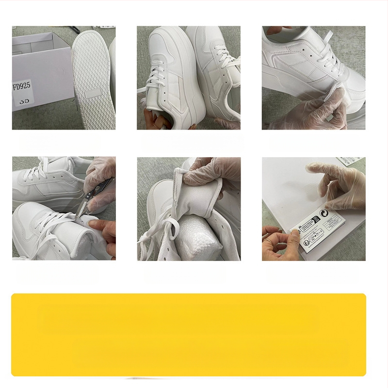 Tarptautinė užsienio prekyba moteriškais batais, urmu, europietiški ir amerikietiški platforminiai sportbačiai, balti bateliai su „Golden Rose“ siuvinėtais sportbačiais, laisvalaikio bateliais