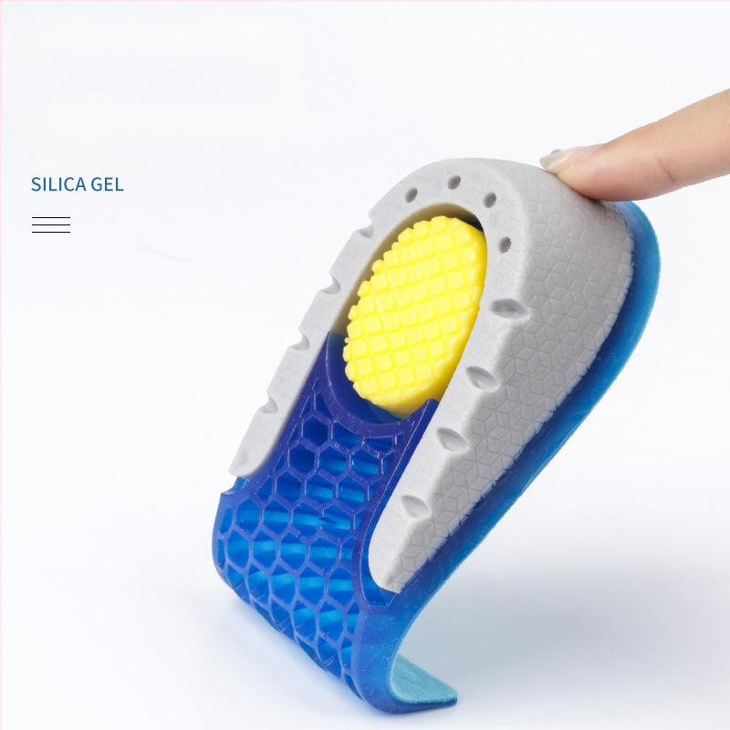 TPE-st kõrgendav poolpadi meestele ja naistele pehme ja mugav sportlik nähtamatu kärgstruktuuriga elastne, mitte väsinud jalga kõrgendav sisetald