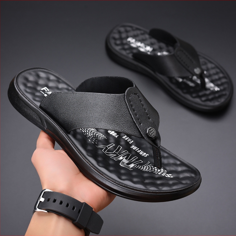 Pánske plážové topánky s dvojitým použitím, mäkké dno, protišmykové žabky, ležérne športové, pohodlné na platforme, masážne sandále s vankúšom pre mužov