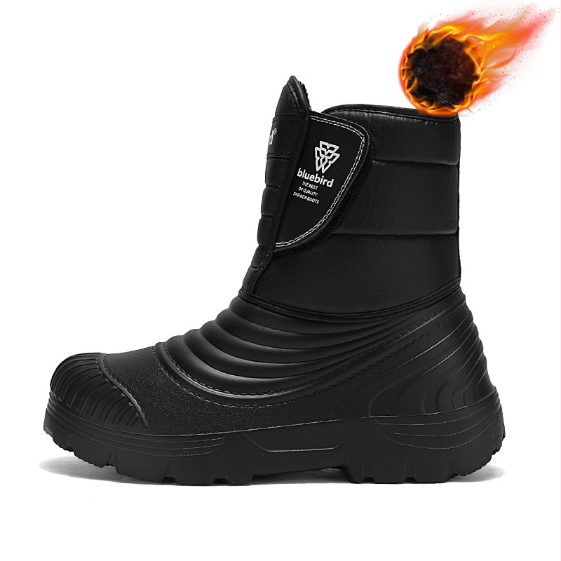 Zimné 50 yardov plus size európske a americké módne vysoké snehové čižmy cezhraničné vonkajšie s flísovou podšívkou teplé nepremokavé veľké bavlnené čižmy veľkoobchod