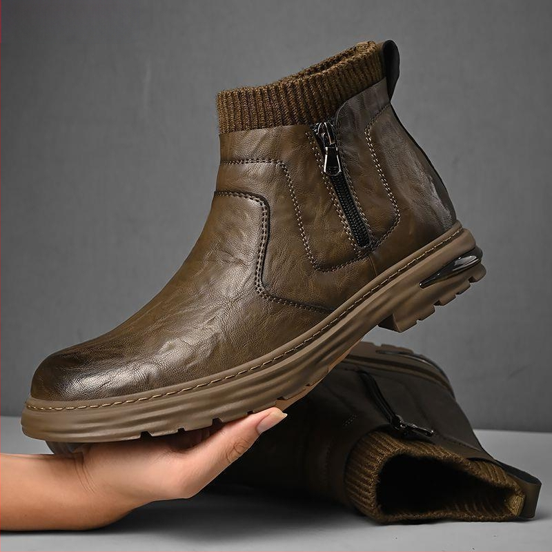 Vanjskotrgovinski izvoz Italija originalni jednostruki ormar za povlačenje visokokvalitetne kožne Martin čizme muške bočne patentne zatvarače retro alati Yang Ming