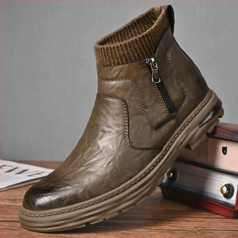 Vanjskotrgovinski izvoz Italija originalni jednostruki ormar za povlačenje visokokvalitetne kožne Martin čizme muške bočne patentne zatvarače retro alati Yang Ming