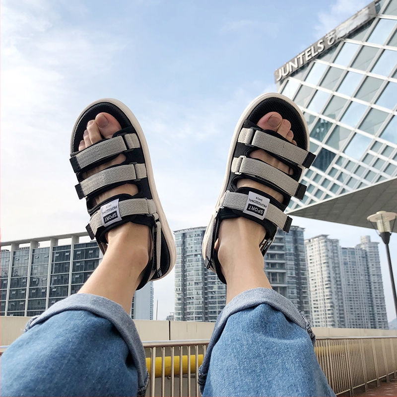 Prekogranične nove sandale za muške ljetne sandale za plažu s dvostrukom namjenom i papuče u vijetnamskom korejskom stilu, moderne parne sandale za vanjsku odjeću