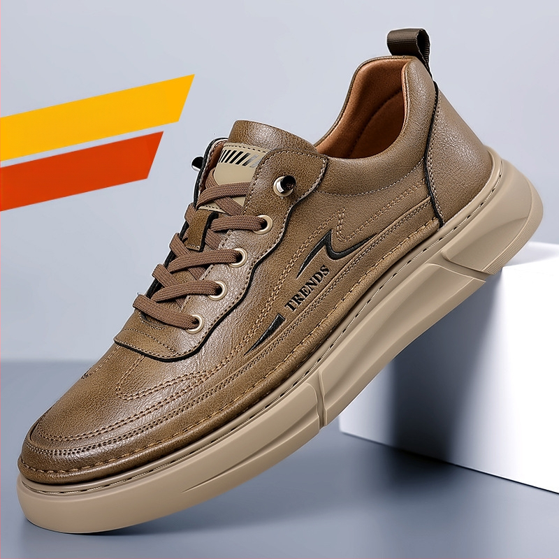 Letné pánske tenisky s hrubou podrážkou, priedušné, z pravej kože, ležérne topánky, pánske športové nové pánske topánky, všestranná športová obuv, veľkoobchod