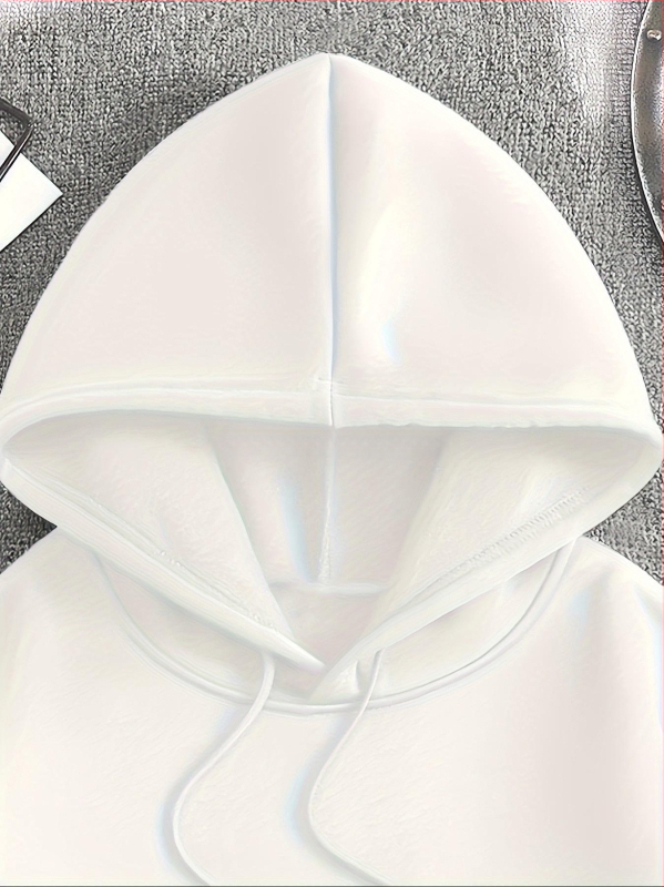 Muška jesensko/zimska majica s kapuljačom i printom, ležerni pulover od francuskog frotira