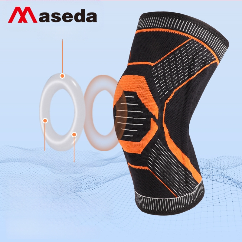 Uus silikoonist vedruga põlvekedra libisemisvastane põlvetugi soe hüppenöör jalgrattasõidu mägironimise silikoonist rõngas spordi põlvekedra